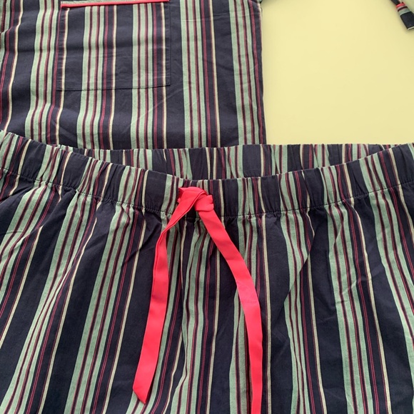 Nordstrom XL Navy Striped 100% Cotton Pajama Set New no Tag - Picture 12 of 16